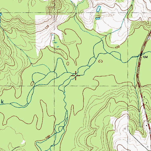 Topographic Map of Stone Creek, NC