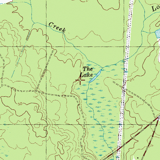 Topographic Map of The Lake, NC