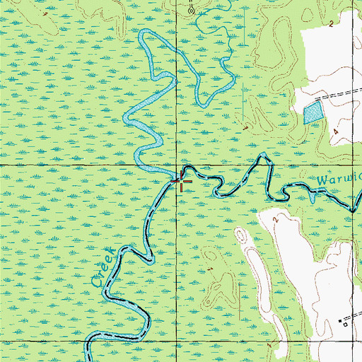 Topographic Map of Trotman Creek, NC