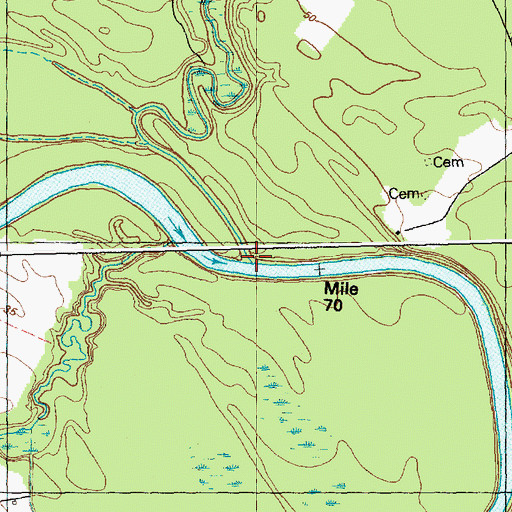 Topographic Map of Turnbull Creek, NC