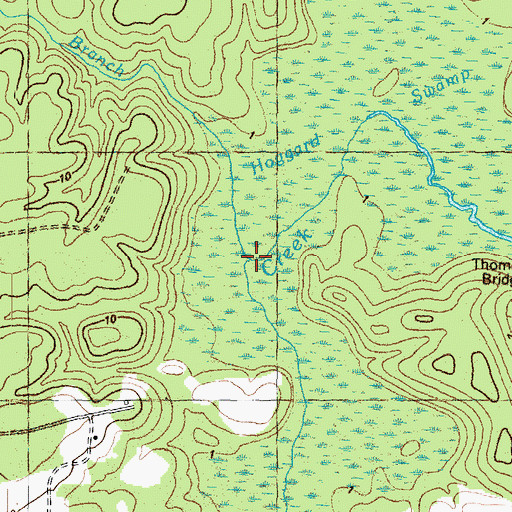 Topographic Map of Turnpike Branch, NC
