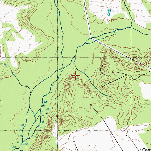 Topographic Map of Ward Swamp, NC