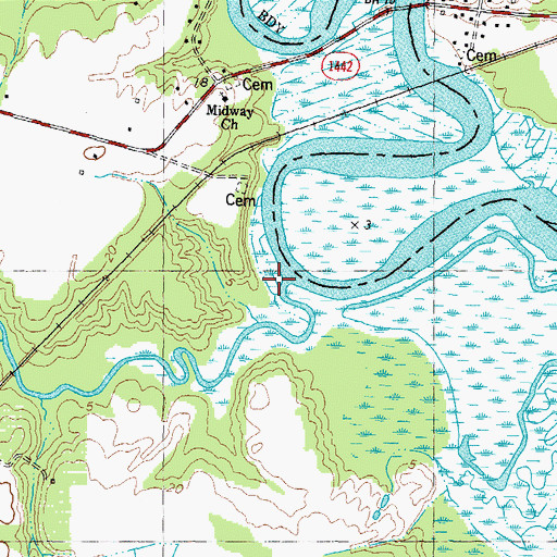 Topographic Map of Webb Creek, NC