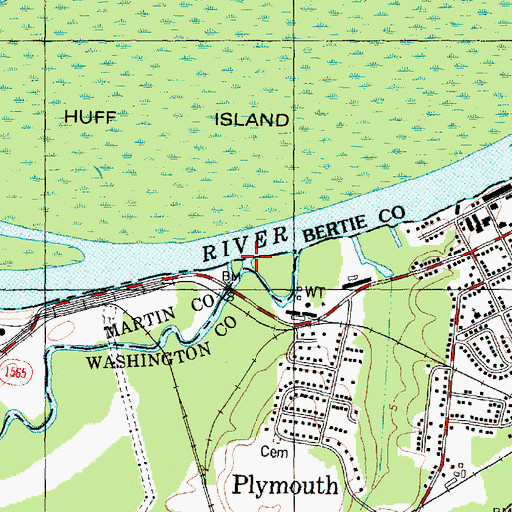 Topographic Map of Welch Creek, NC