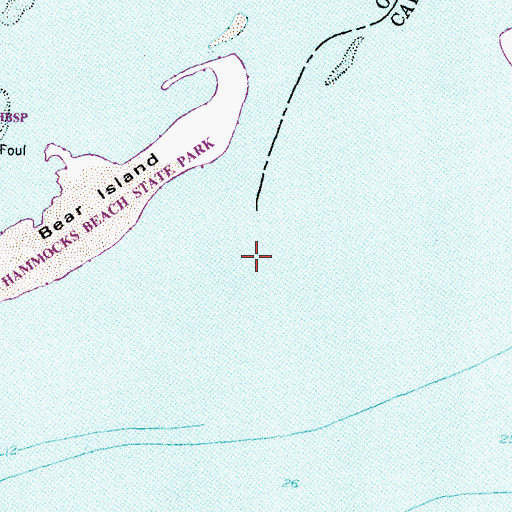 Topographic Map of White Oak River, NC