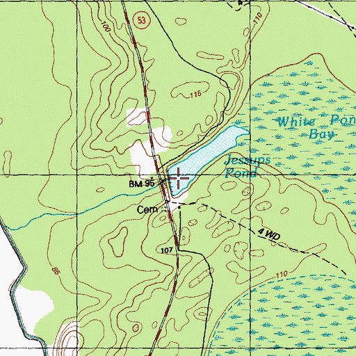 Topographic Map of C R Smith Dam, NC