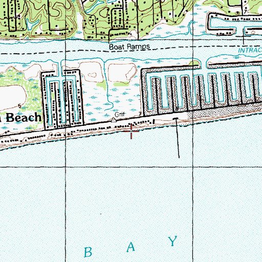 Topographic Map of Marys Inlet (historical), NC
