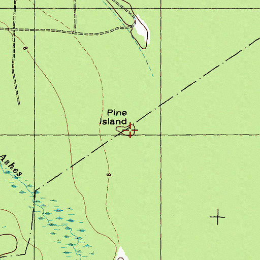 Topographic Map of Pine Island, NC