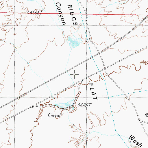 Topographic Map of Riggs Flat, AZ