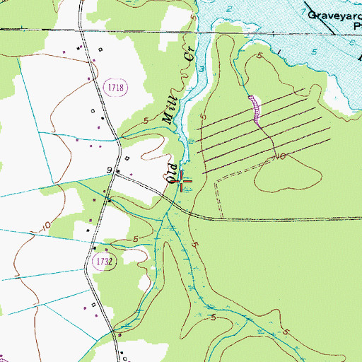 Topographic Map of Banjo Fork (historical), NC