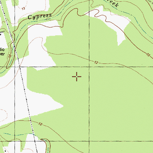 Topographic Map of Pender County, NC
