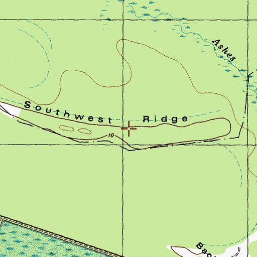 Topographic Map of Southwest Ridge, NC