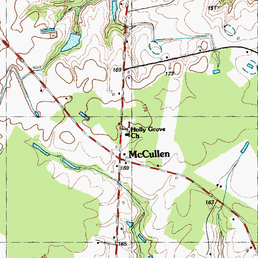 Topographic Map of Holly Grove Church, NC