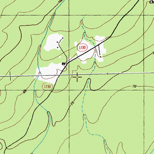 Topographic Map of Batten Cemetery, NC