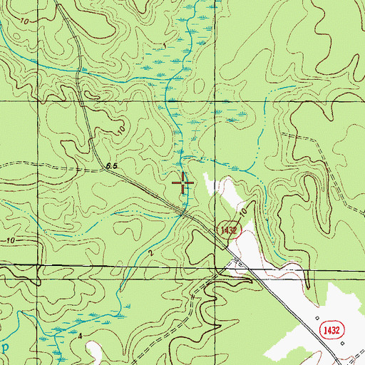 Topographic Map of Chinkapin Swamp, NC