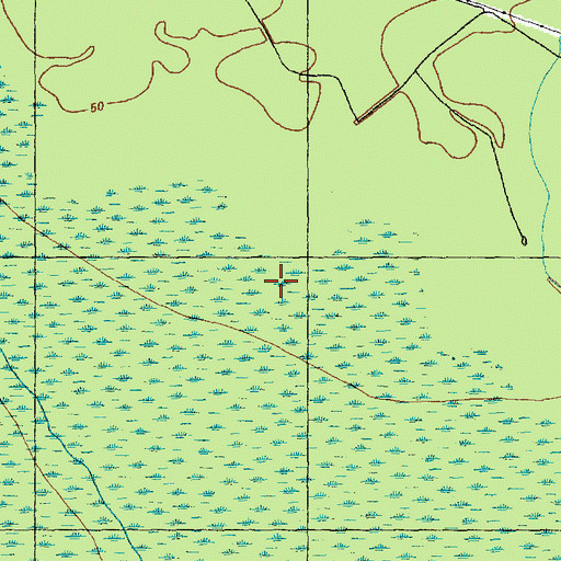 Topographic Map of Columbus County, NC