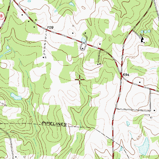 Topographic Map of Township 1-Patterson, NC