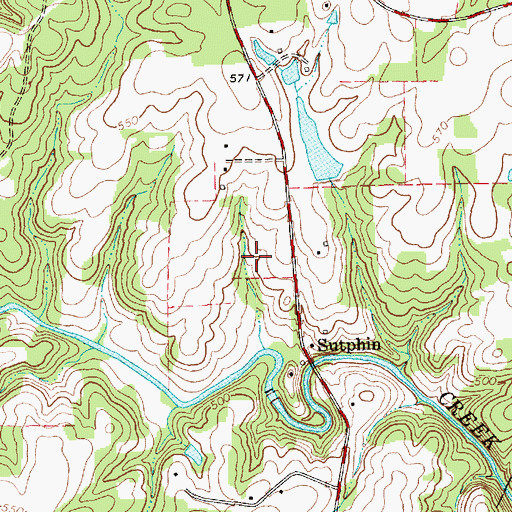 Topographic Map of Township 8-Newlin, NC