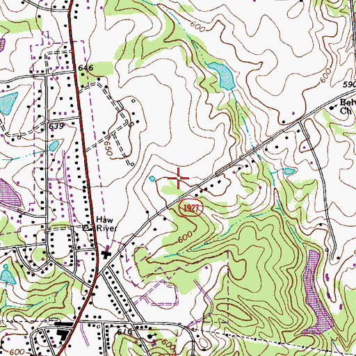 Topographic Map of Township 13-Haw River, NC