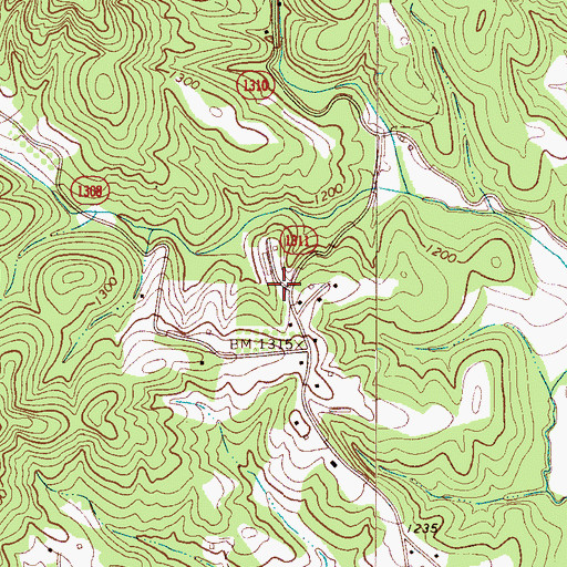 Topographic Map of Township of Little River, NC