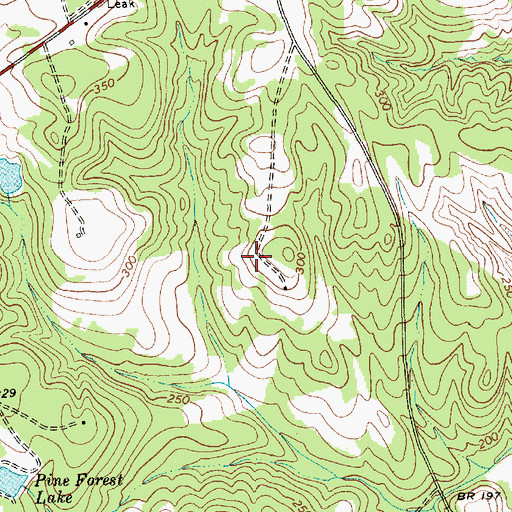 Topographic Map of Township of Morven, NC