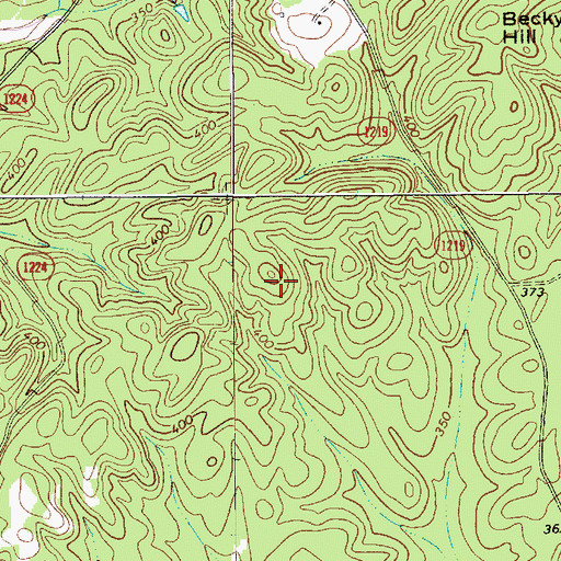Topographic Map of Township of White Store, NC