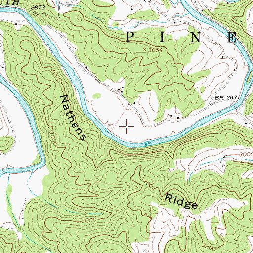 Topographic Map of Township of Pine Swamp, NC
