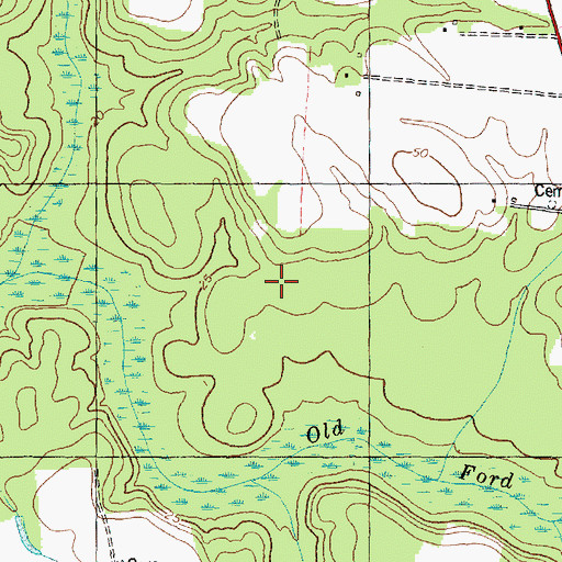 Topographic Map of Township of Washington, NC