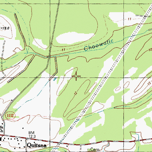 Topographic Map of Township of Indian Woods, NC
