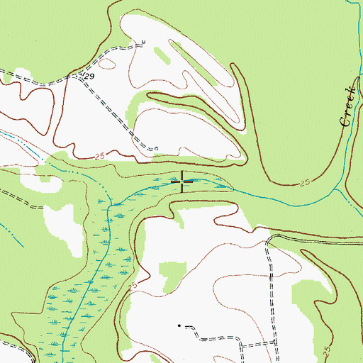 Topographic Map of Township of Woodville, NC