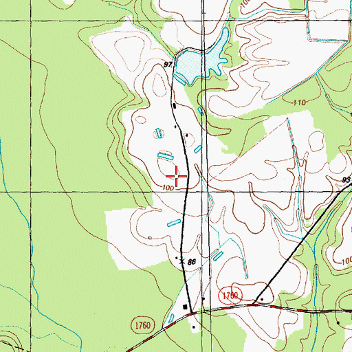 Topographic Map of Township of Brown Marsh, NC