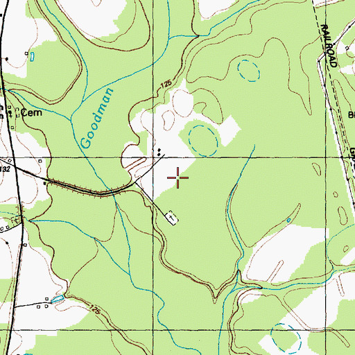 Topographic Map of Township of Hollow, NC