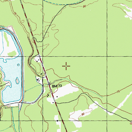 Topographic Map of Township of White Oak, NC
