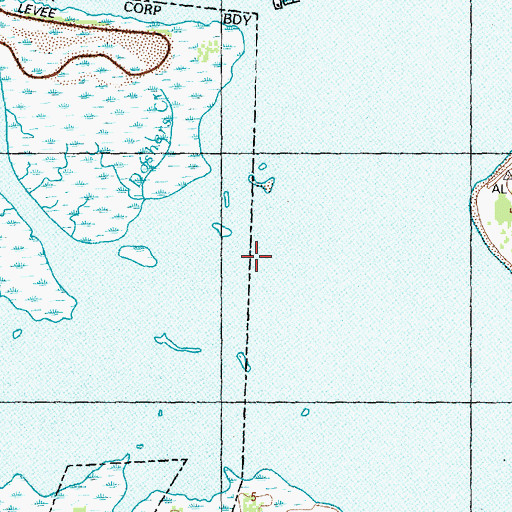 Topographic Map of Township of Smithville, NC