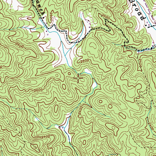 Topographic Map of Township of Broad River, NC