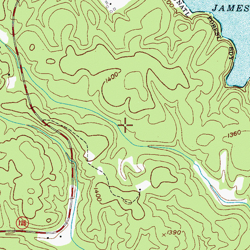 Topographic Map of Township of Linville, NC