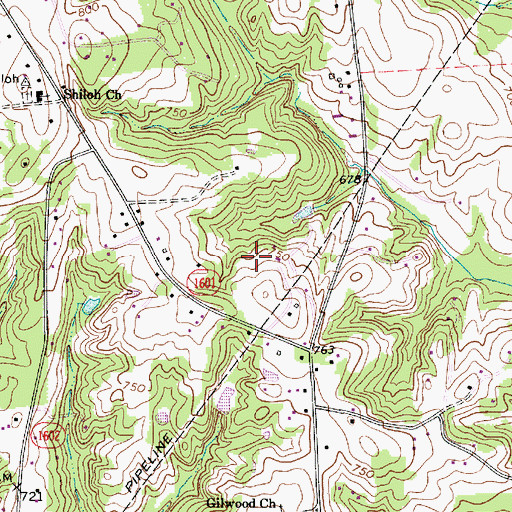 Topographic Map of Township 3-Odell, NC