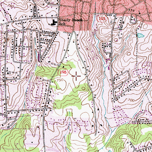 Topographic Map of Kannapolis Township 4, NC