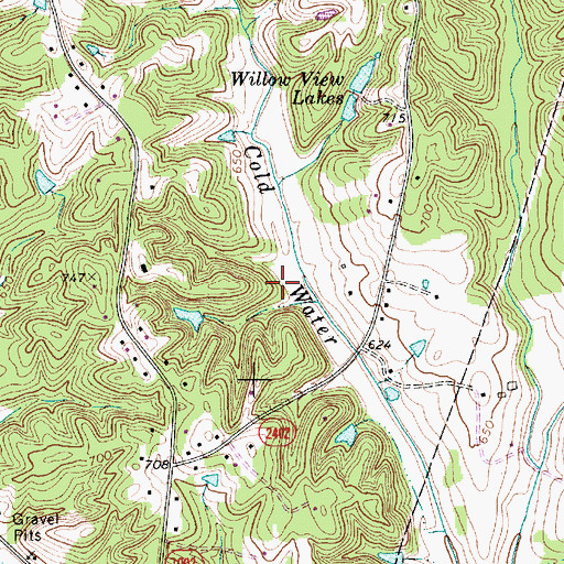 Topographic Map of Township 5-New Gilead, NC