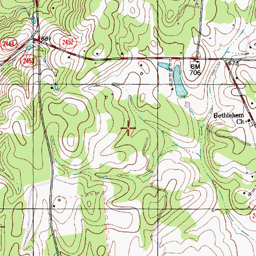 Topographic Map of Township 7-Gold Hill, NC
