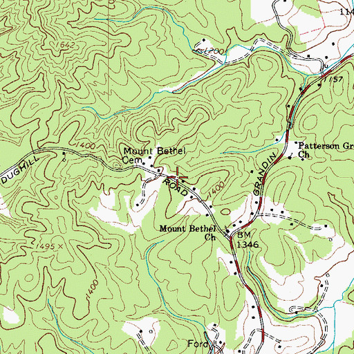 Topographic Map of Township of Kings Creek, NC