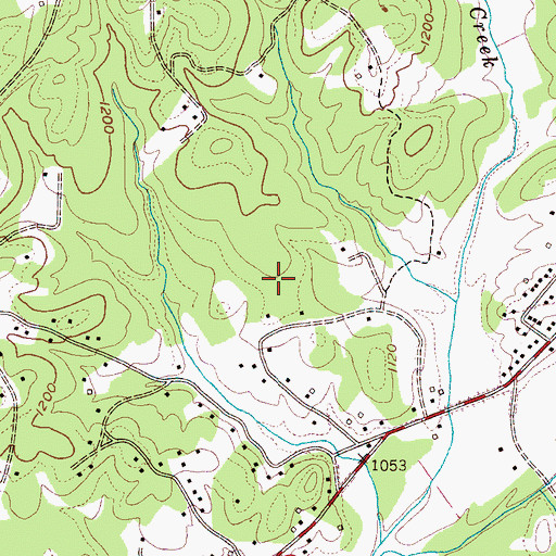 Topographic Map of Township of Lenoir, NC