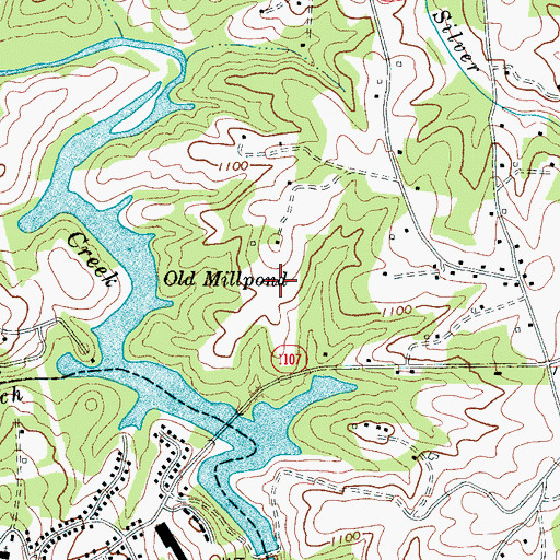 Topographic Map of Township of Lovelady, NC
