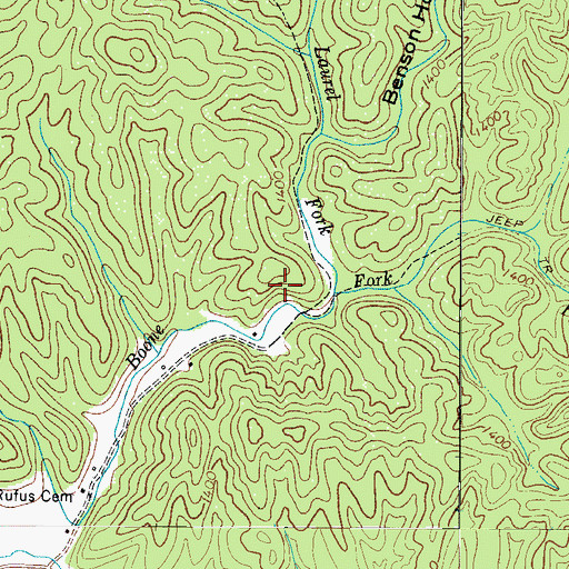 Topographic Map of Township of Mulberry, NC