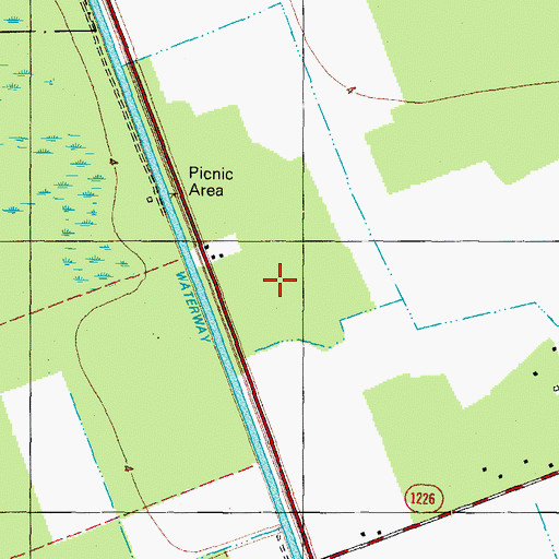 Topographic Map of Township of South Mills, NC