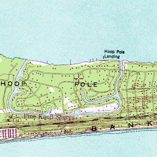 Topographic Map of Township of Morehead, NC