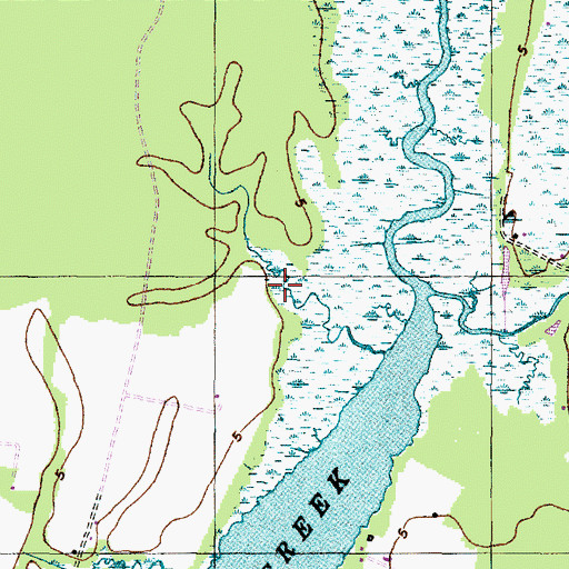 Topographic Map of Township of Straits, NC