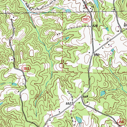 Topographic Map of Township of Dan River, NC