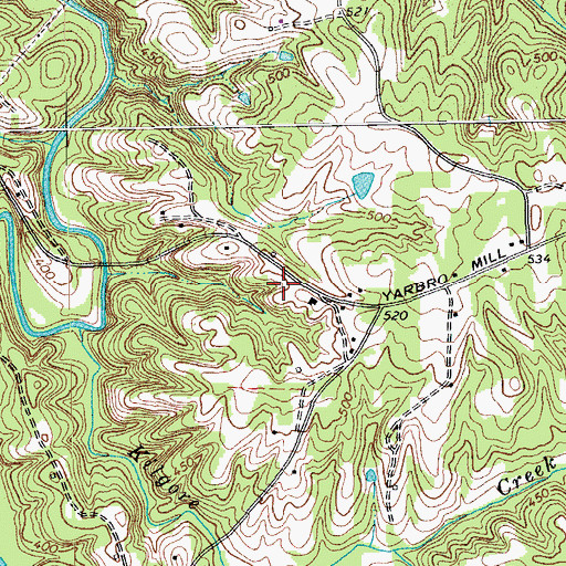 Topographic Map of Township of Milton, NC