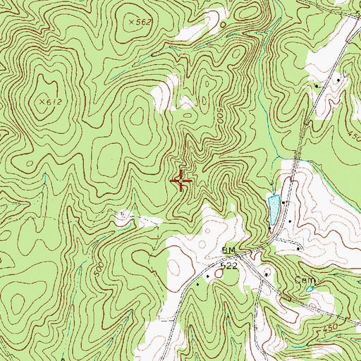Topographic Map of Township of Baldwin, NC